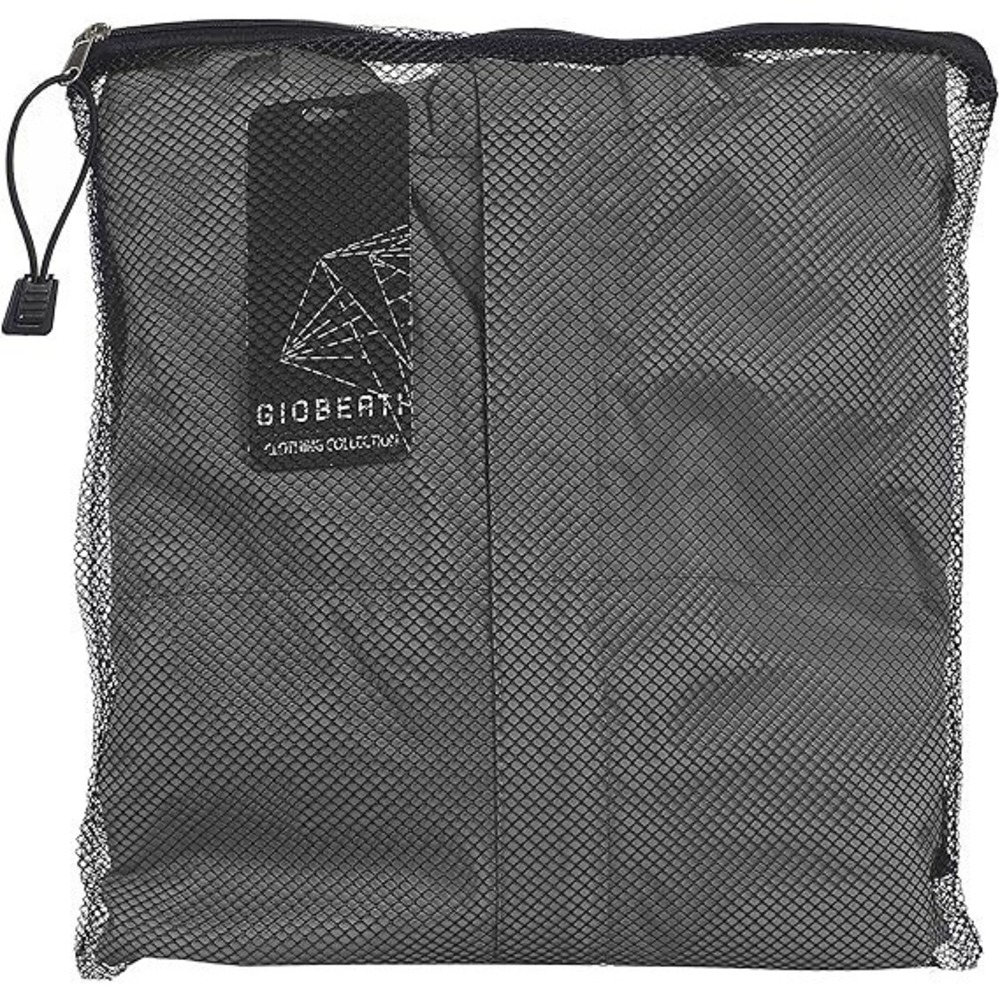 Men's Waterproof Rain Jacket With Mesh Lining and Carrying Bag - Gray  (X-Large) - Picture 2 of 2
